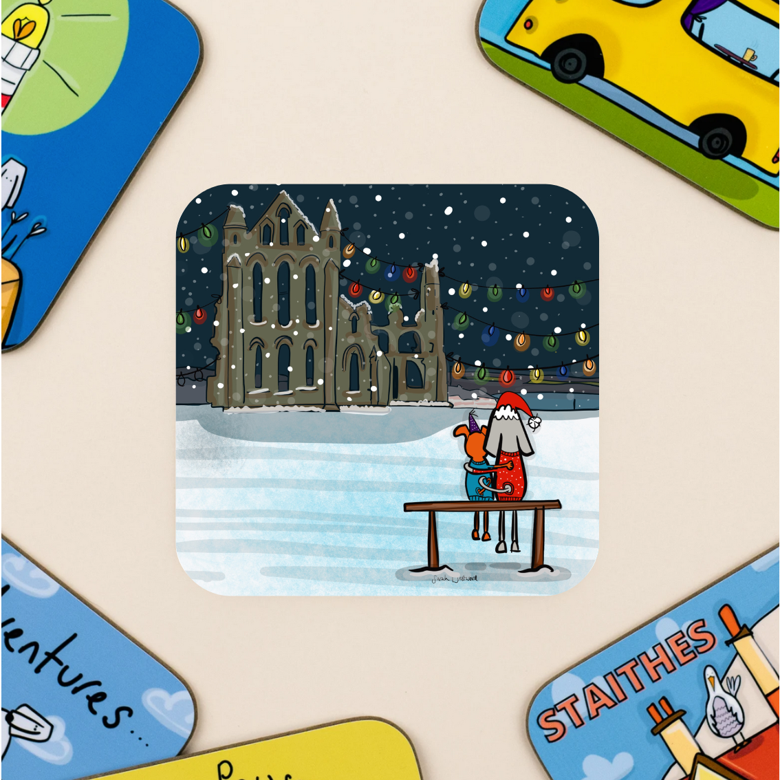 Whitby abbey Christmas  coaster.png