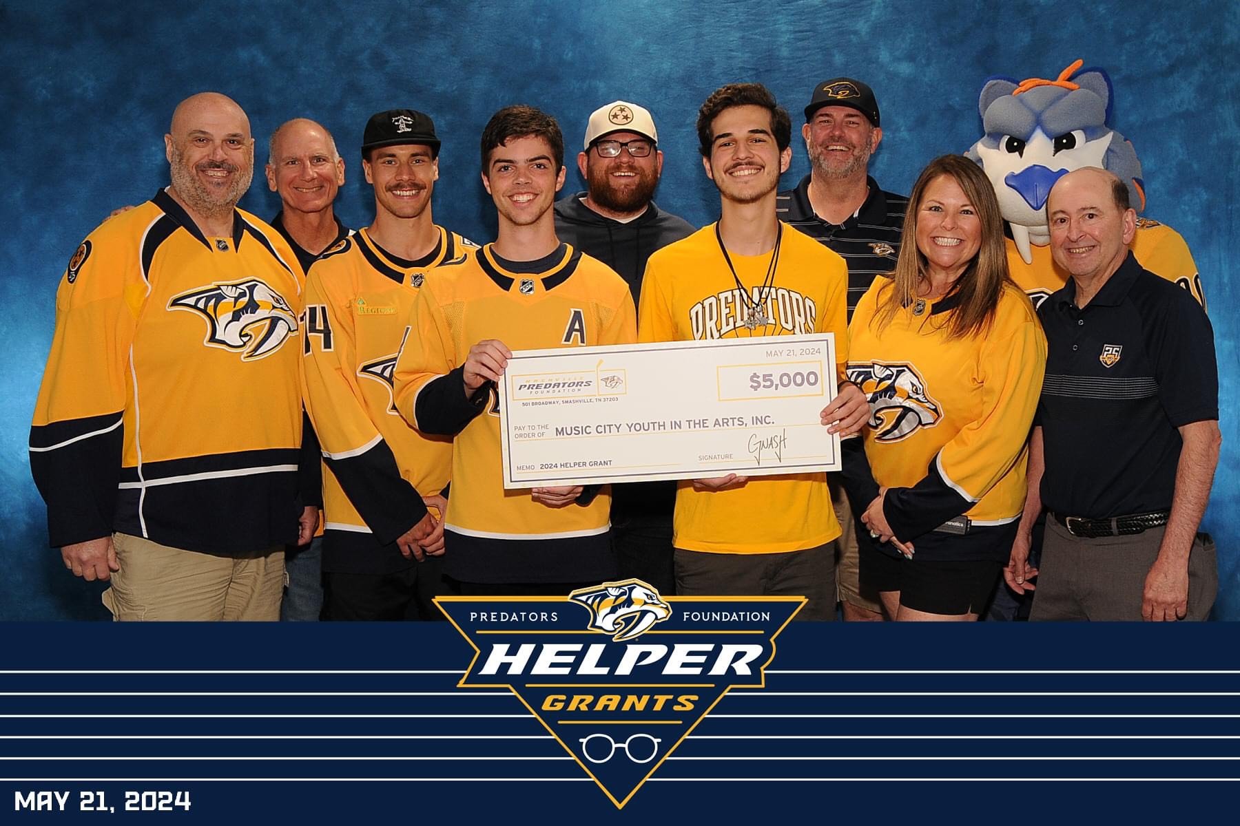 MCYA Awarded Grant from Nashville Predators Foundation — Music City ...