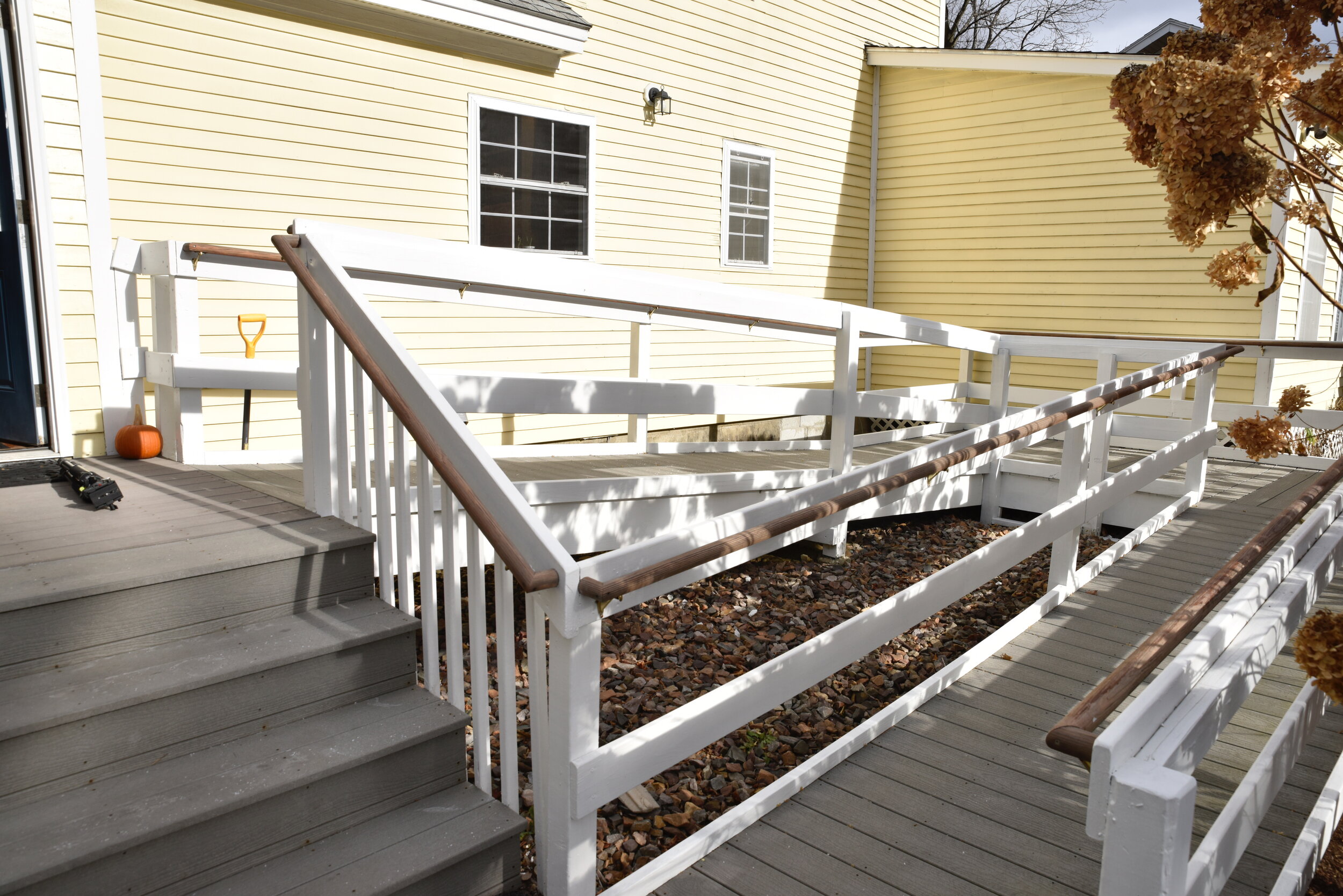 Staircase and Ramp to the Front Door