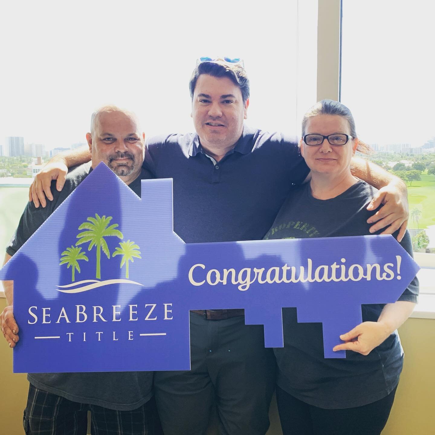 Congratulations to our clients for closing on their home #titlecompany #realestate #closingday #realtor #home #seabreezetitle