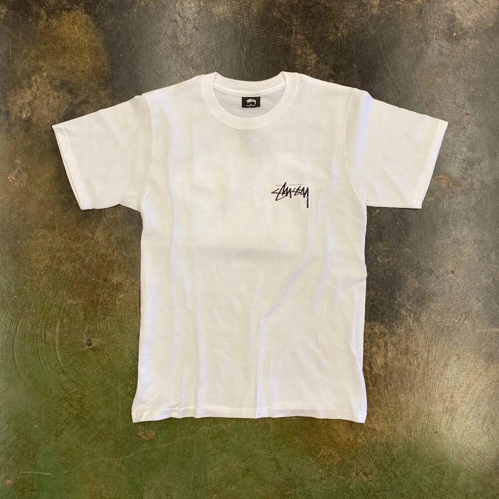STUSSY SHROOMS TEE IN WHITE — no. 808 STUSSY SHROOMS TEE IN WHITE — no. 808