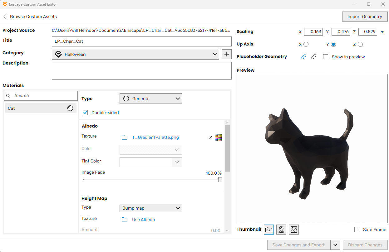 Enscape README | Guide to Custom Assets — BIM Kits