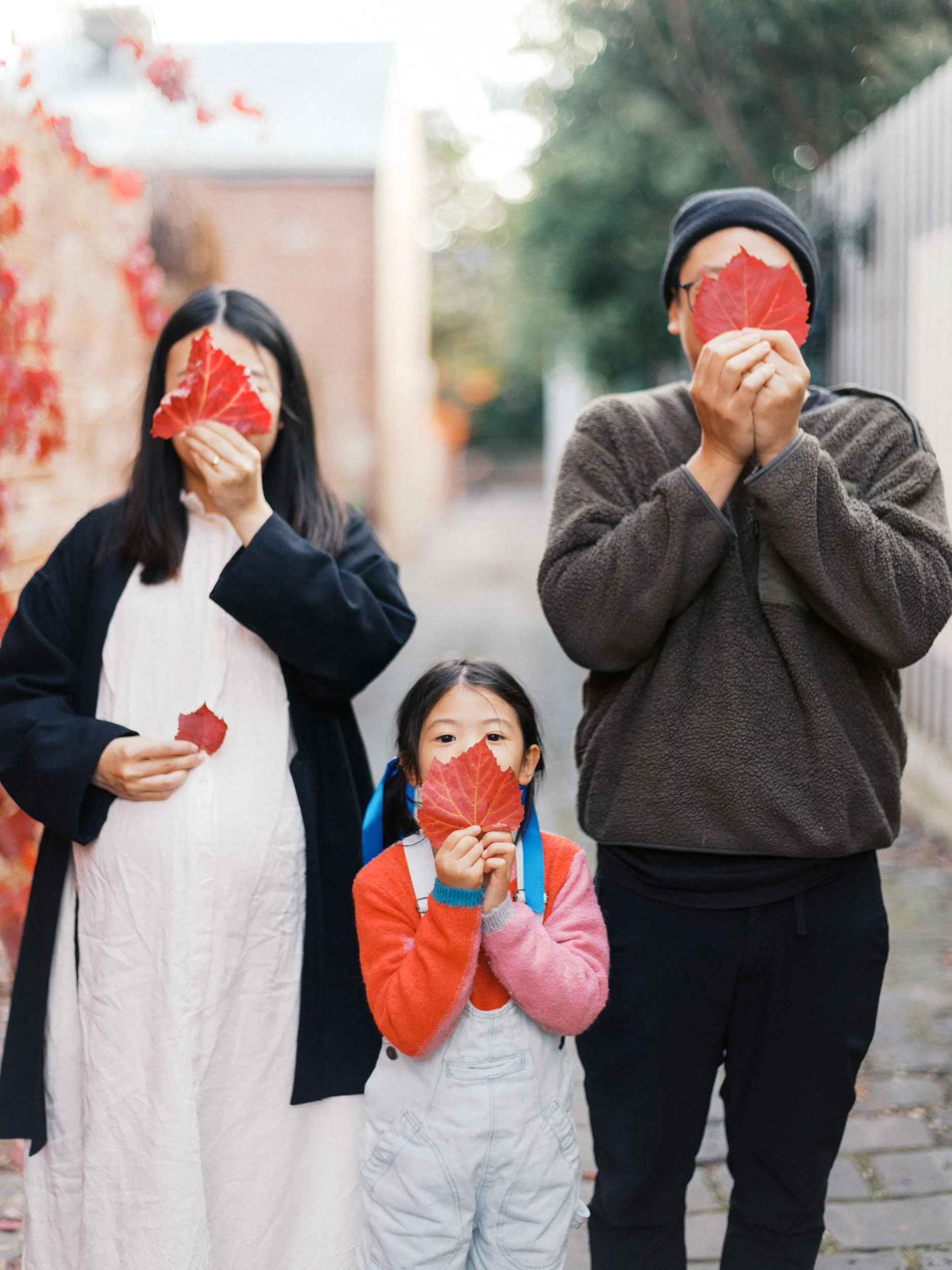 Autumn Melbourne Family Photography on 35mm Film