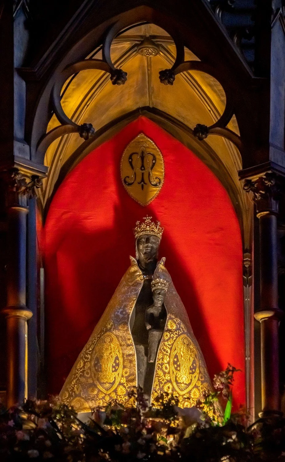 pilgrimage to sanctuary of rocamadour france which is a clifftop medieval village featuring castle chapel of notre dame housing black virgin crypt basilica and tomb of saint amadour