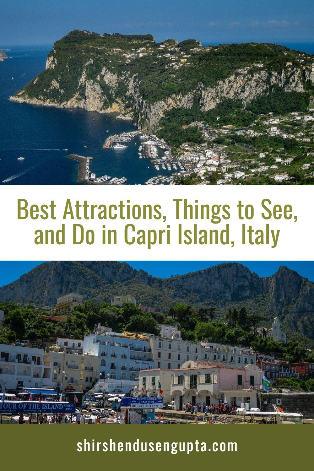 pinterest pin Best Attractions, Things to See, and Do in Capri Island, Italy