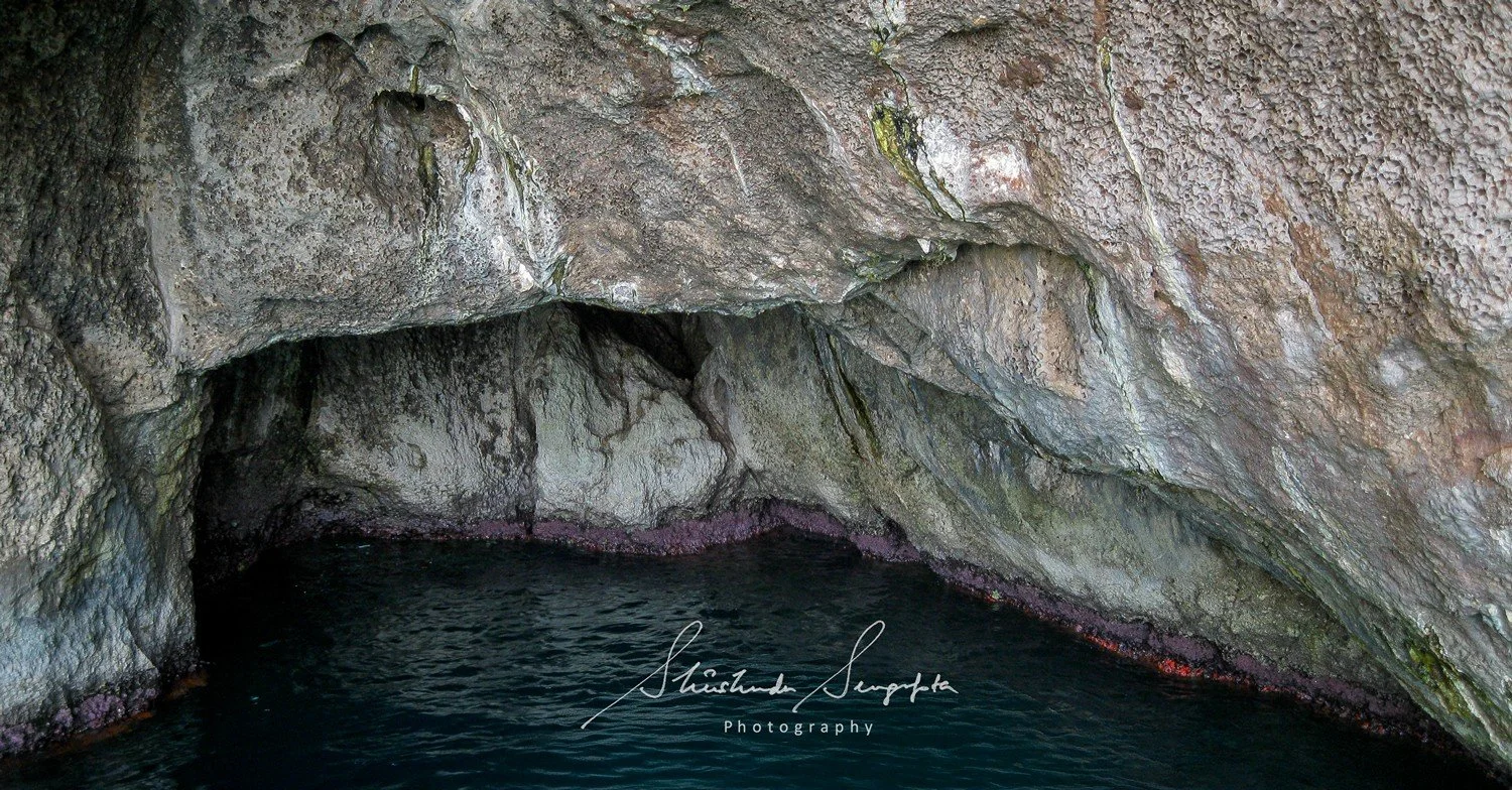 capri island italy featuring limestone rock formation stalagmite stalactite blue grotto cave marina grande and faraglioni