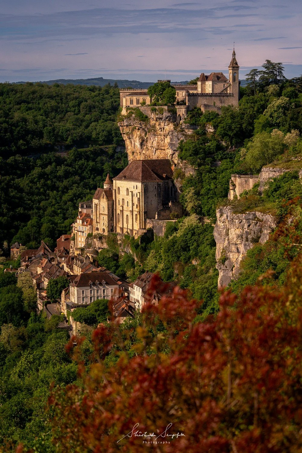 pilgrimage to sanctuary of rocamadour france which is a clifftop medieval village featuring castle chapel of notre dame housing black virgin crypt basilica and tomb of saint amadour