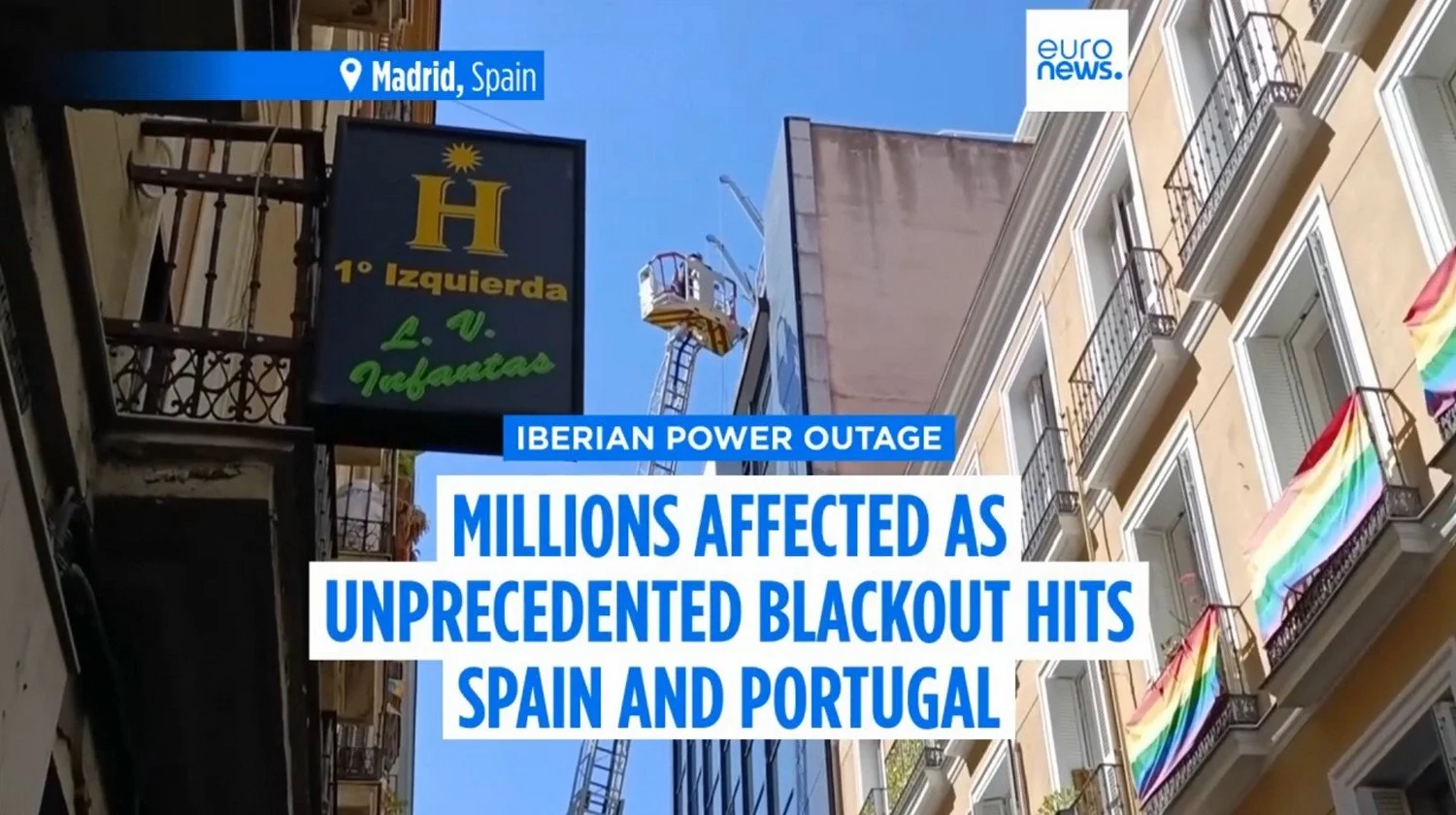 spain portugal grid failure april 2025 euro news screenshot