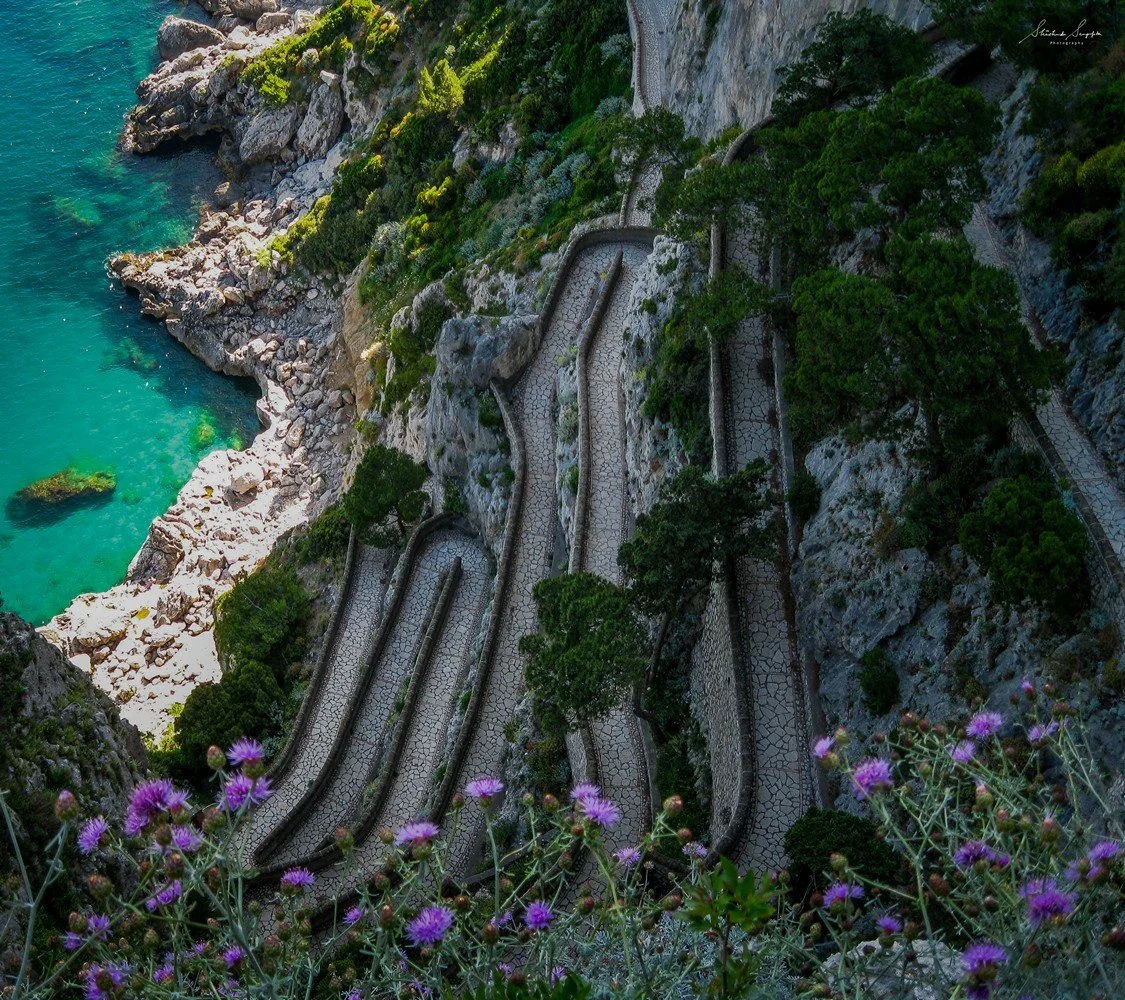 capri island italy featuring limestone rock formation stalagmite stalactite blue grotto cave marina grande and faraglioni