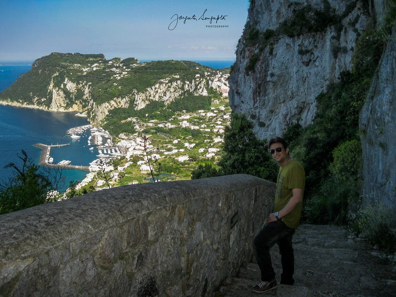 capri island italy featuring limestone rock formation stalagmite stalactite blue grotto cave marina grande and faraglioni