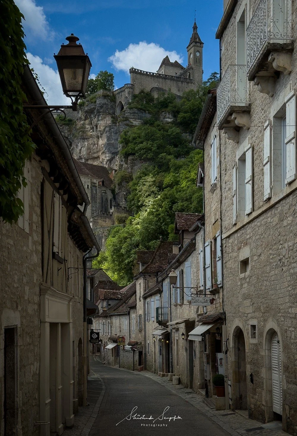 pilgrimage to sanctuary of rocamadour france which is a clifftop medieval village featuring castle chapel of notre dame housing black virgin crypt basilica and tomb of saint amadour