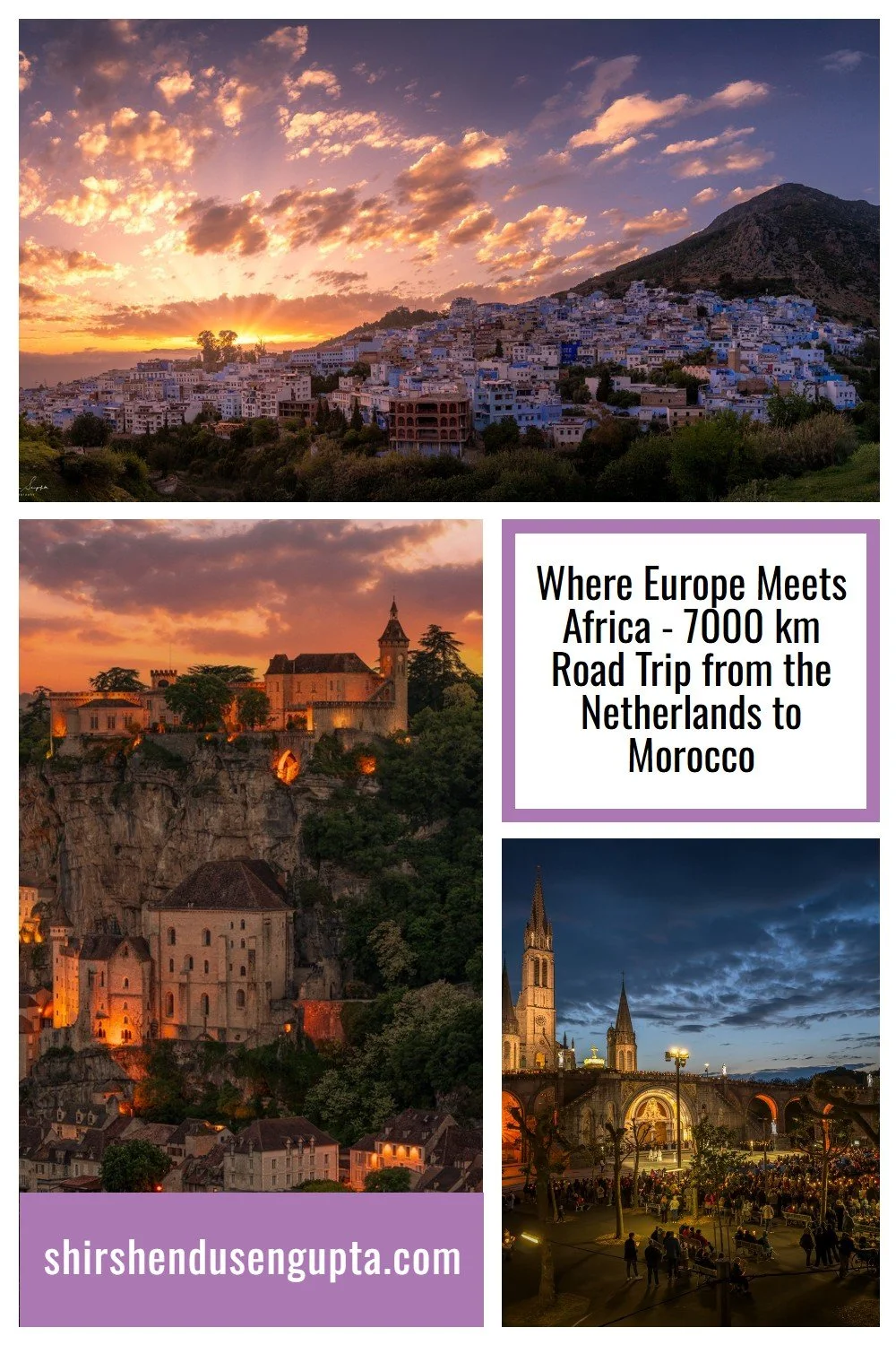 pinterest pin Where Europe Meets Africa - 7000 km Road Trip from the Netherlands to Morocco
