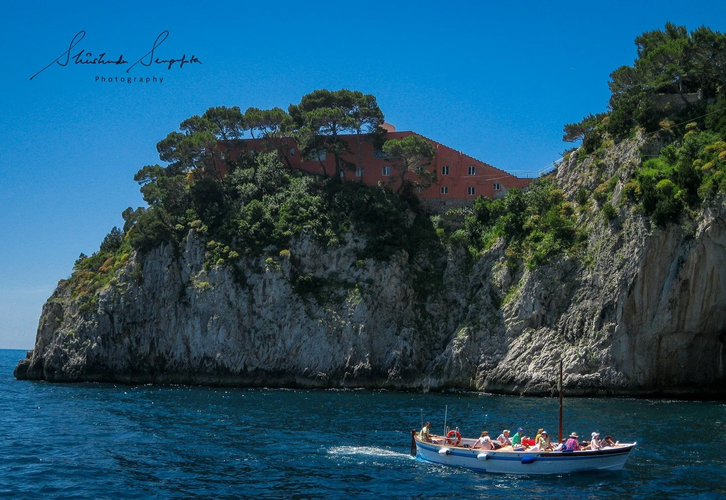 capri island italy featuring limestone rock formation stalagmite stalactite blue grotto cave marina grande and faraglioni