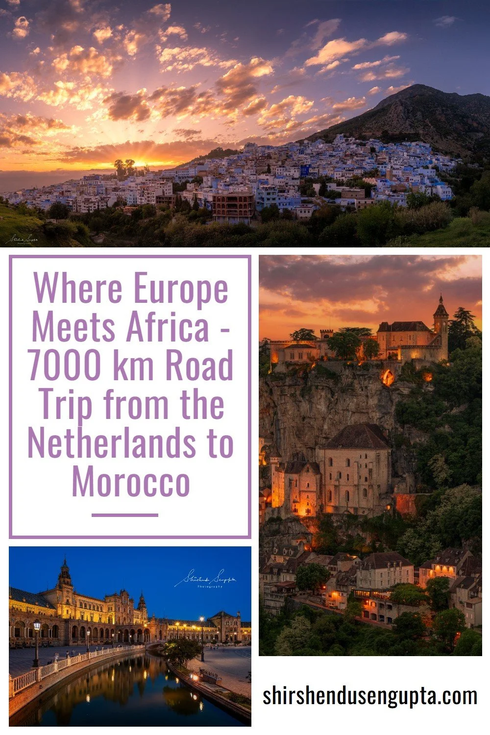 pinterest pin Where Europe Meets Africa - 7000 km Road Trip from the Netherlands to Morocco