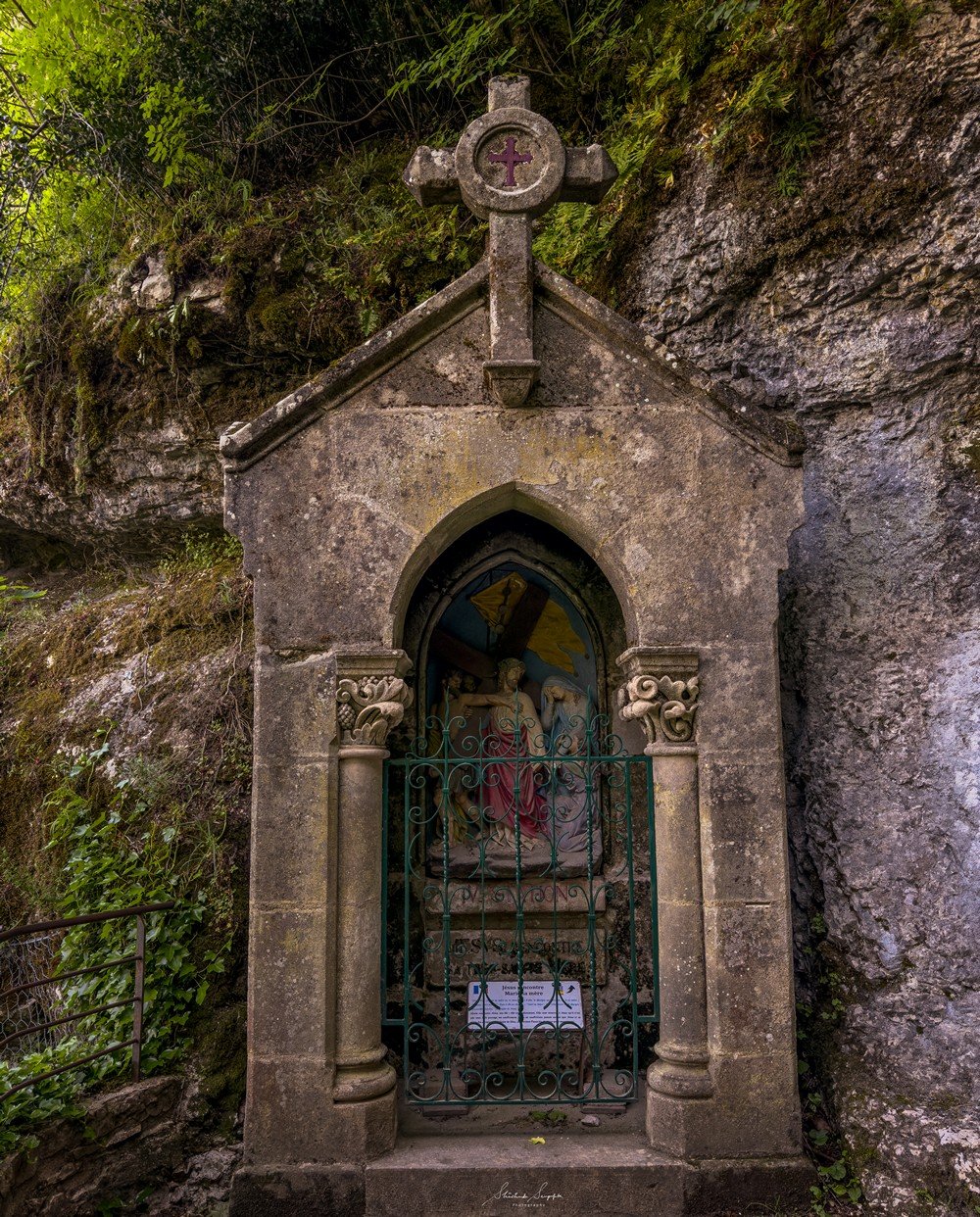pilgrimage to sanctuary of rocamadour france which is a clifftop medieval village featuring castle chapel of notre dame housing black virgin crypt basilica and tomb of saint amadour