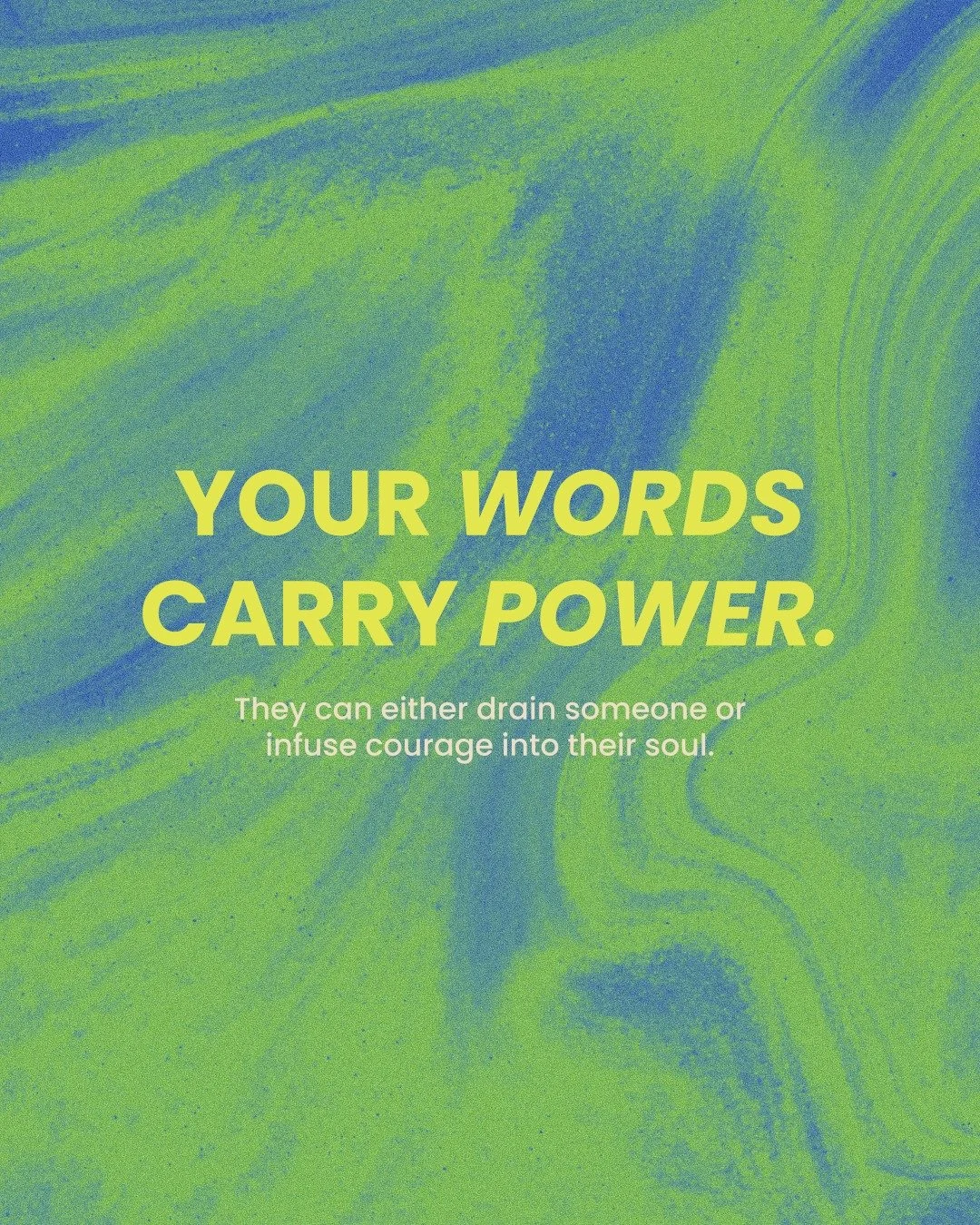 Your words carry power. They can drain someone or infuse courage into their soul.

Encouragement isn&rsquo;t just about being nice, it&rsquo;s a spiritual practice that strengthens others, restores hope, and reflects God&rsquo;s love.

This week, let