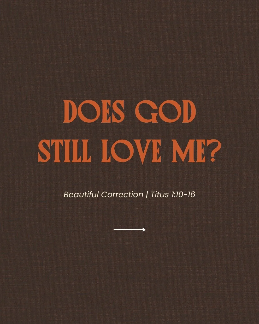 Ever feel like you&rsquo;re not doing enough for God?
That if you just prayed more, served more, believed more, then you&rsquo;d finally feel close to Him?

Paul&rsquo;s letter to Titus reminds us that&rsquo;s not how grace works. 
God&rsquo;s love d