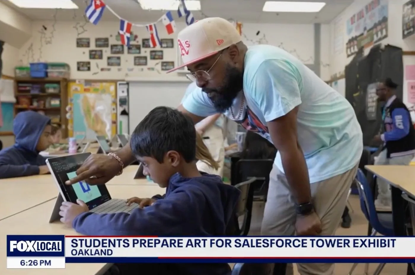 Oakland Kids Are Taking Over the Salesforce Tower with Their Digital Art