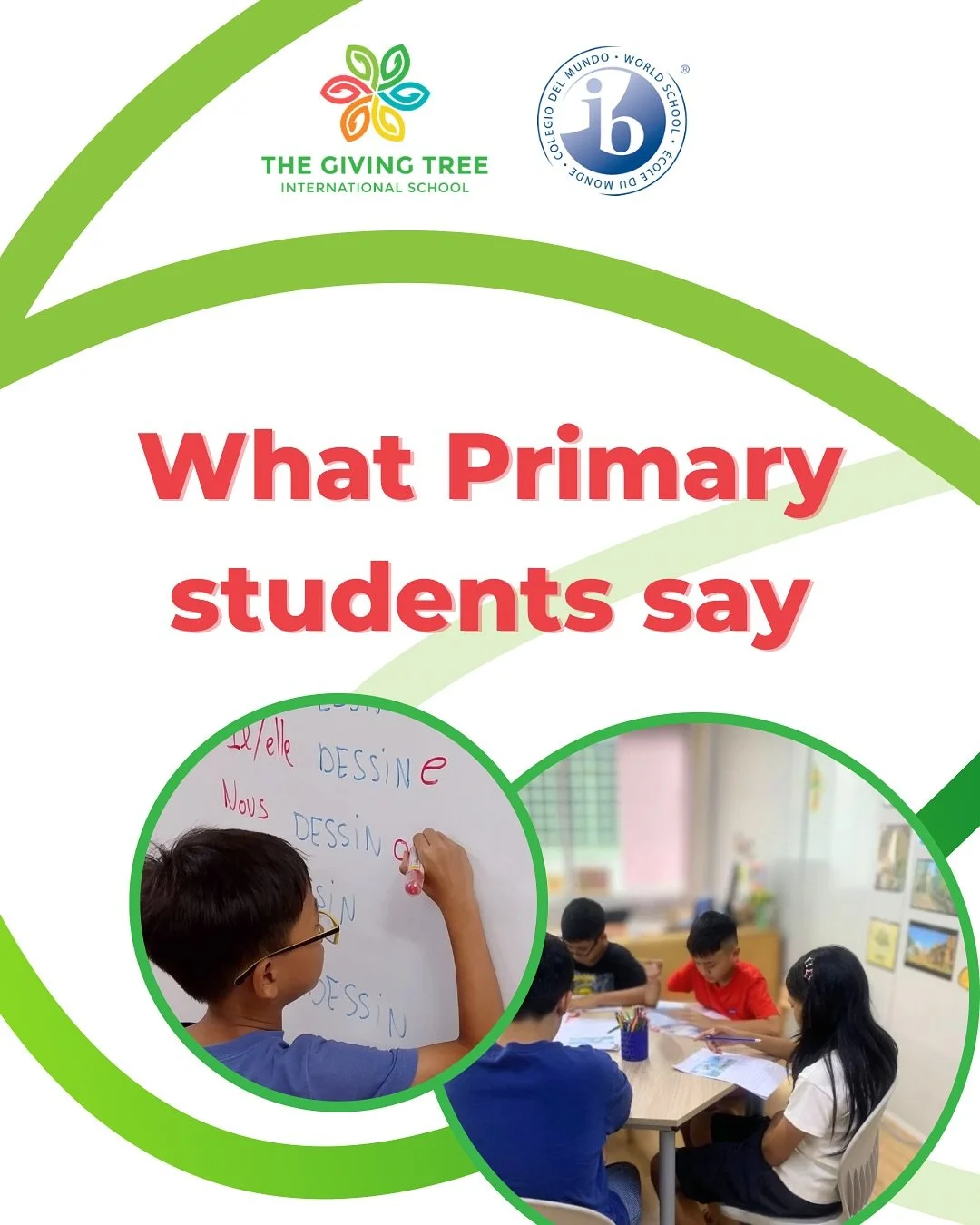 At The Giving Tree school, learning goes hand in hand with joy, growth, and friendship. Many of our Primary Years students have been with us for more than two years, and they have a lot to share about what makes their school days so special 💚

Here&