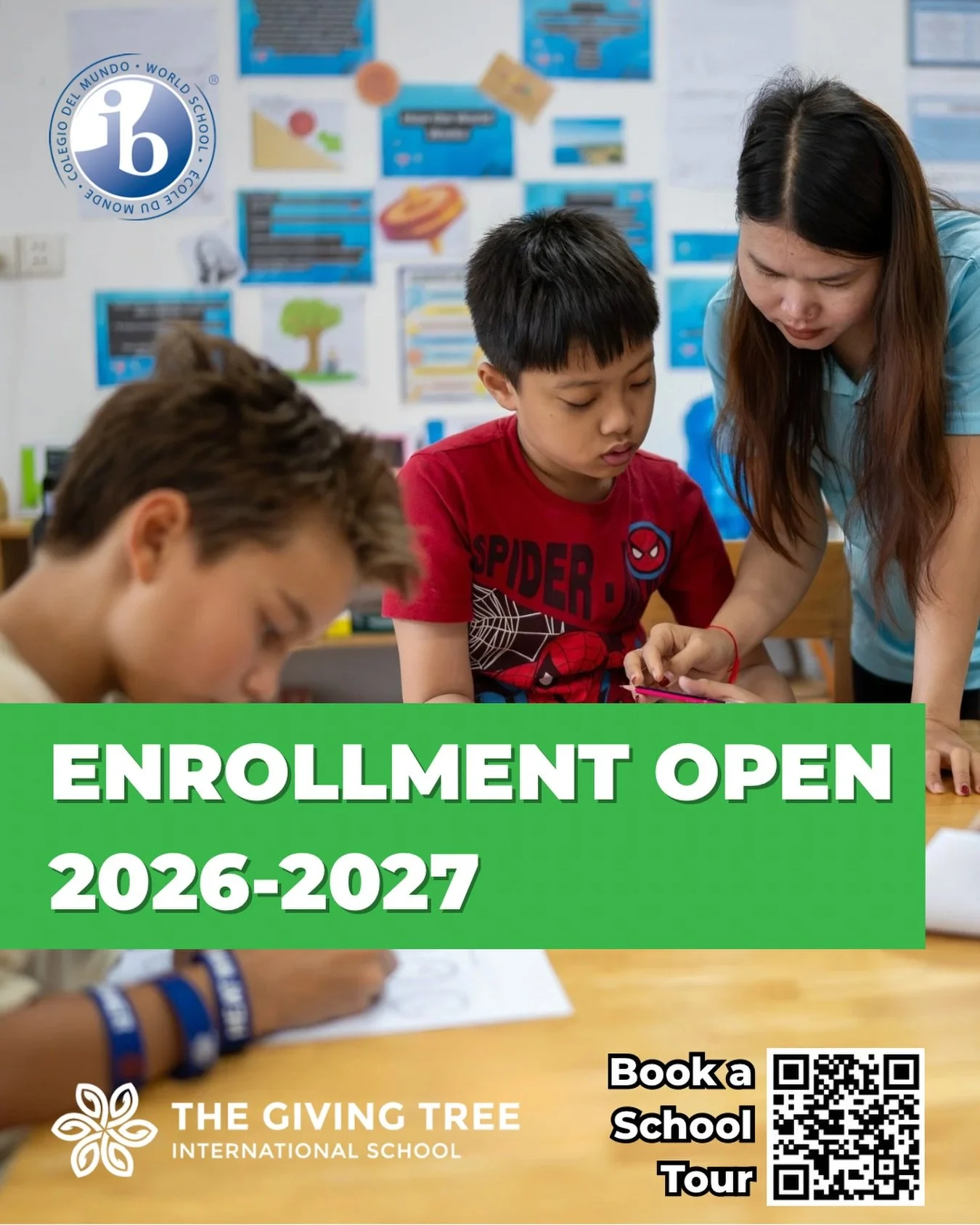 Planning ahead for your child&rsquo;s education?

Enrollment for the 2026-2027 academic year is now open at The Giving Tree International School.

As an IB World School, we provide a balanced international education that supports academic growth, cha