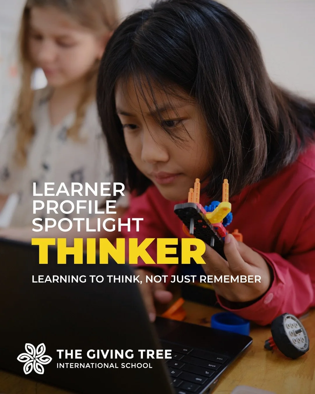 At The Giving Tree, students don&rsquo;t just learn information, they learn how to think.

Within the International Baccalaureate approach, being a Thinker means analysing ideas, solving problems, and making thoughtful decisions.

These skills help c