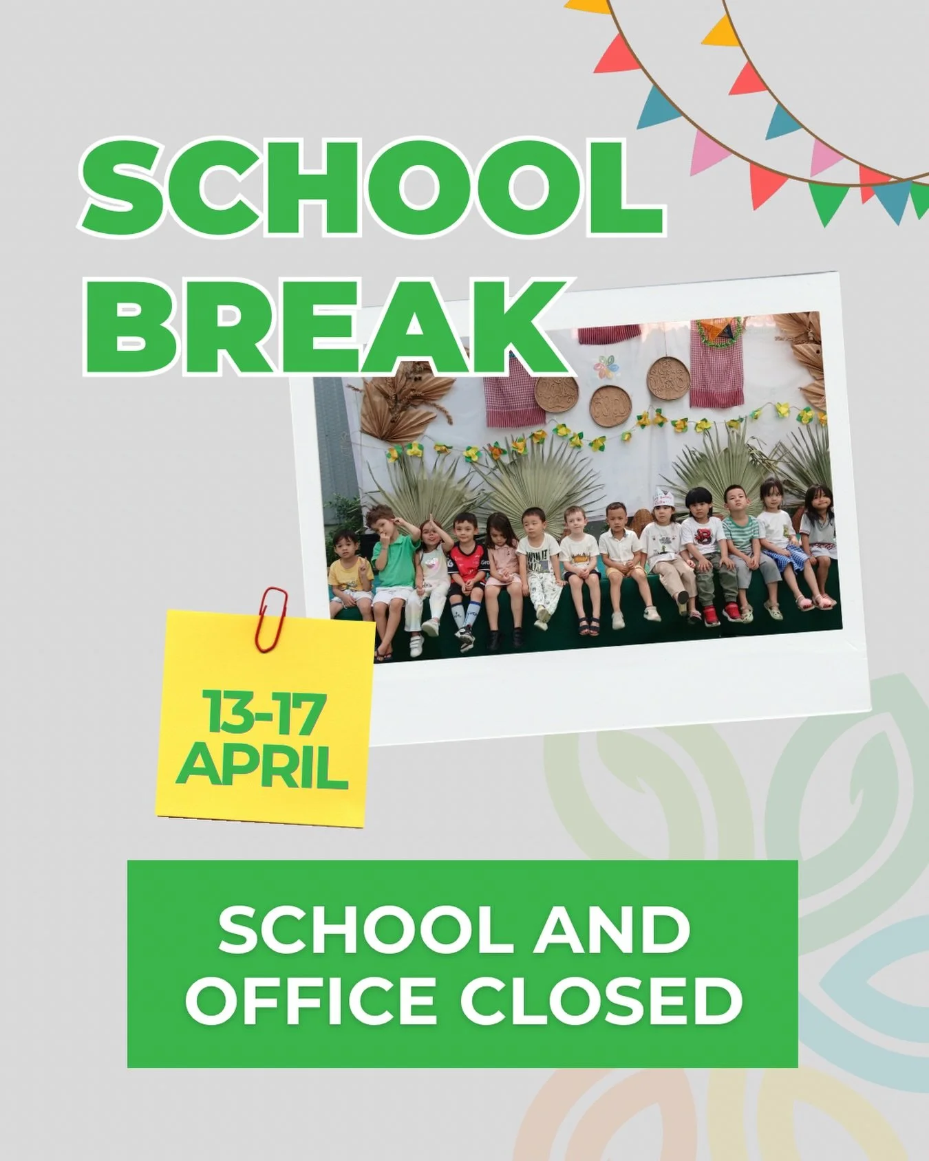 Next week we have a school break. From April 13 till April 17 the school and office is closed.

Back to school - April 20th.

We wish everyone a restful school holidays! ✨

#internationalschool #IBschool #schoolphnompenh #phnompenhschool #schoollife