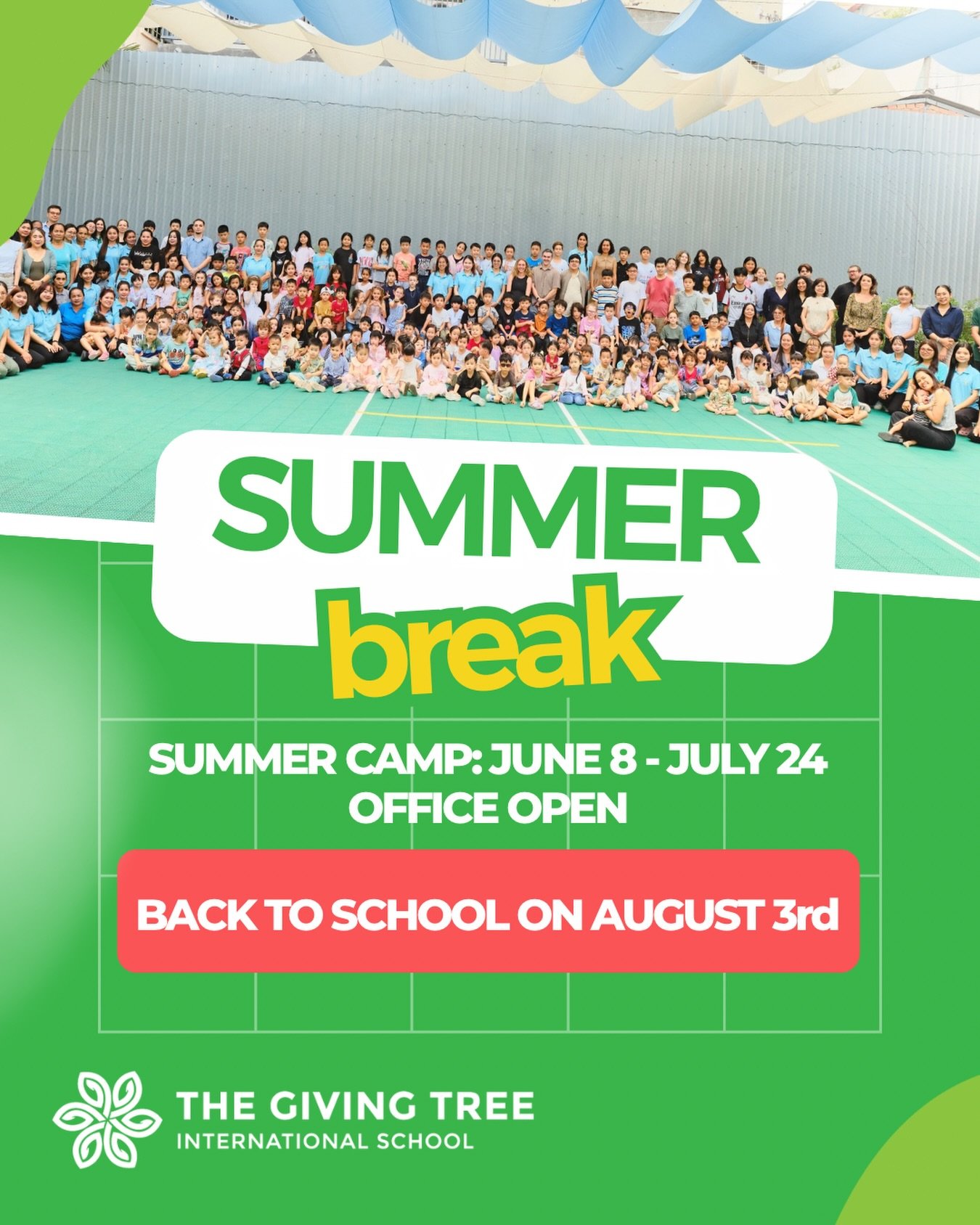 Summer holidays have officially begun☀️

Thank you to our students, families, and staff for a wonderful school year filled with learning, growth, and memorable moments.

We wish everyone a happy, safe, and relaxing break!

Summer Camp starts on Monda