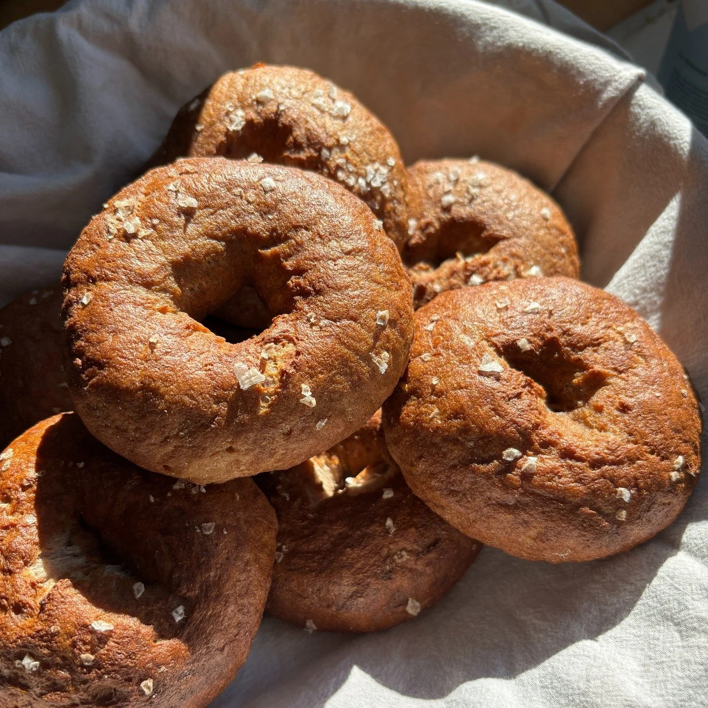 Our snow policy is if the school district cancels, we operate on a two hour delay. We will be opening at 9am tomorrow. 

Drive safely and know that when you make it into the cafe, there will be fresh gluten free bagels waiting for you. 

If it become