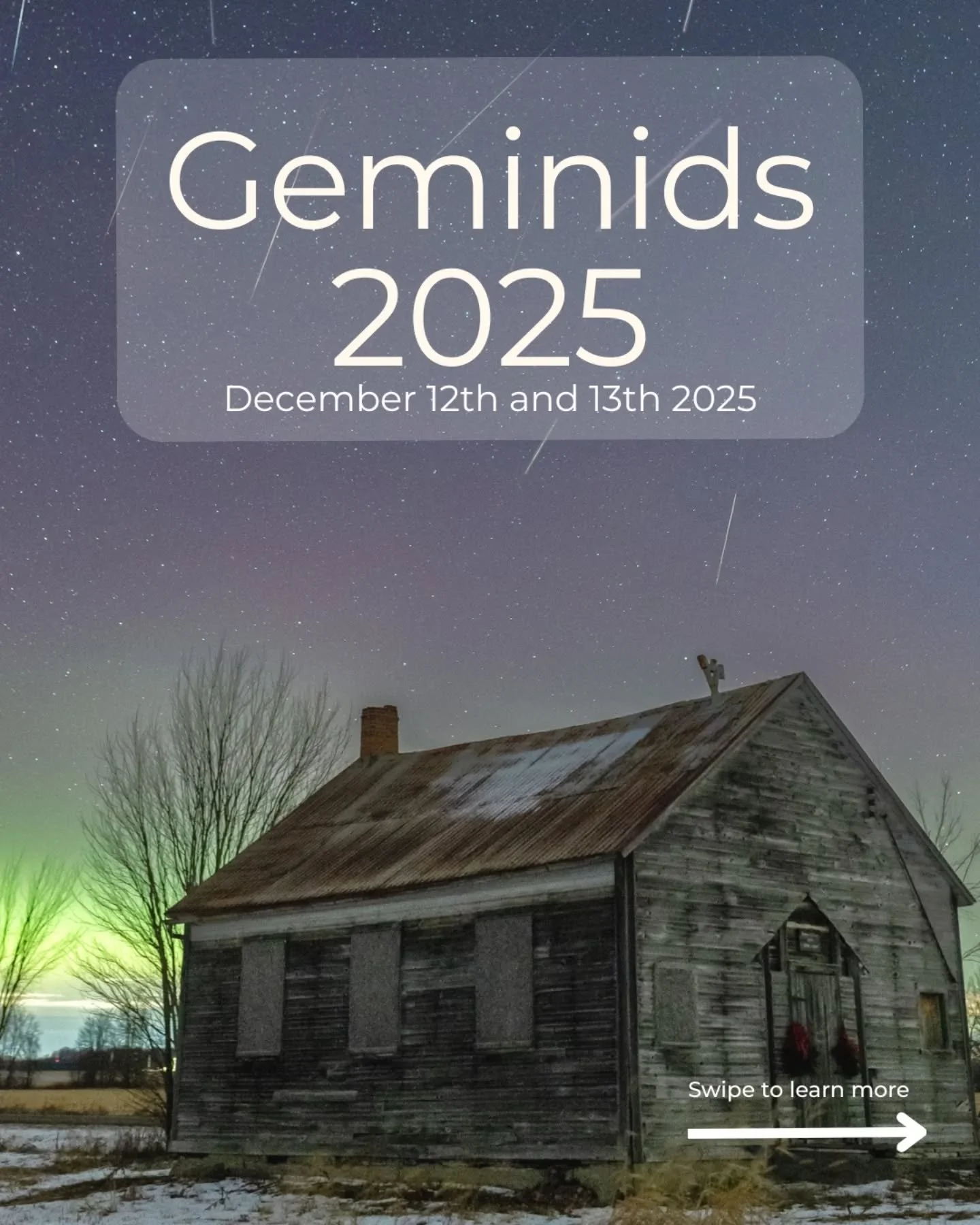 The Geminids are almost here. 🌌
Two special outings this year &mdash; each with two new Zenderfull guides joining the team!

Up to 120 meteors/hour, a dark December sky&hellip;
and who knows, with the Sun so active,
maybe even a surprise aurora. 👀?