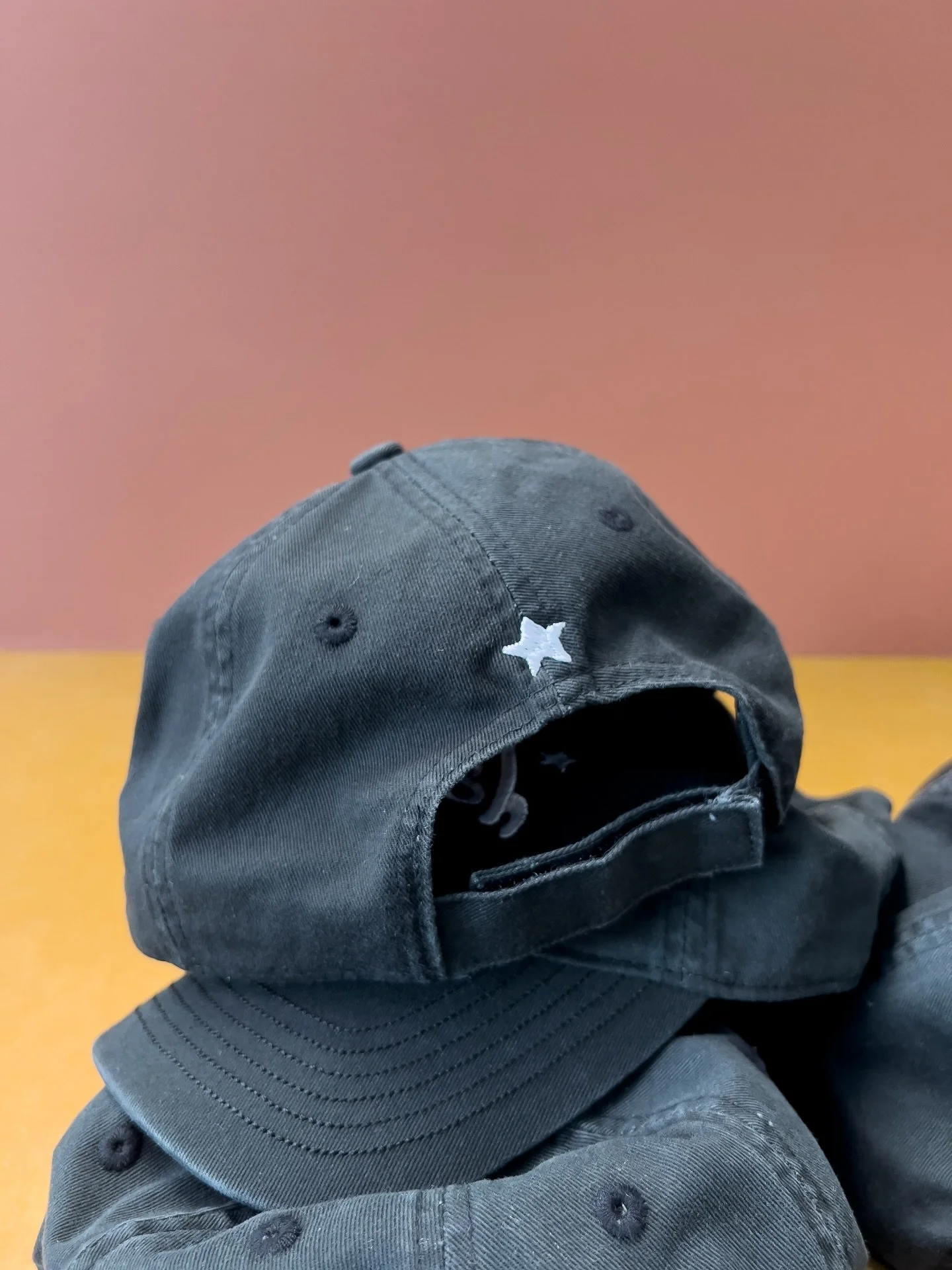 it was a pleasure to help @boyishfilms with another round of caps, but this time with a cute little detail on the back ⭐️