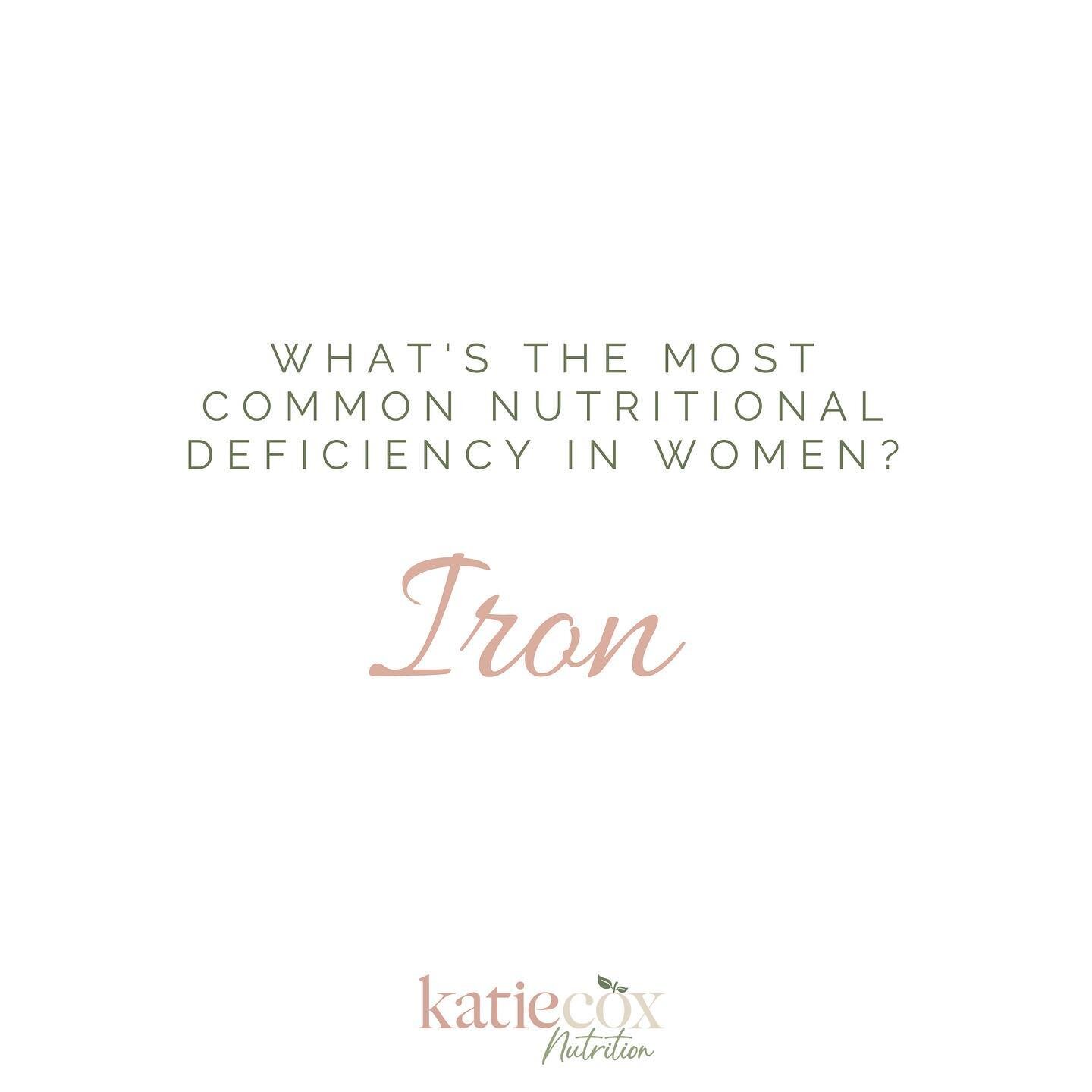 Iron deficiency: the most common nutritional deficiency in menstruating women. Fatigue is a well known symptom, but others might surprise you (hello, heavy periods?).

Increased requirements, insufficient intake, poor absorption or increased blood lo