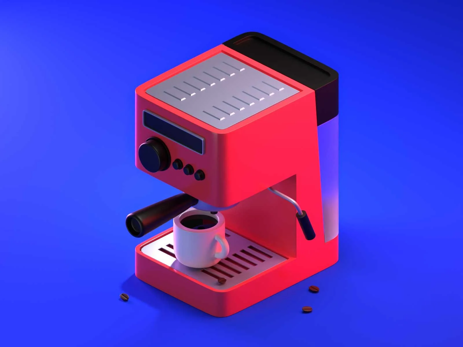 Small stylized 3D models