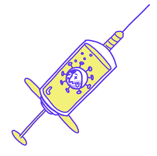1. A vaccine introduces an  inactivated/weakened fragment or genetic information of the virus into your body.