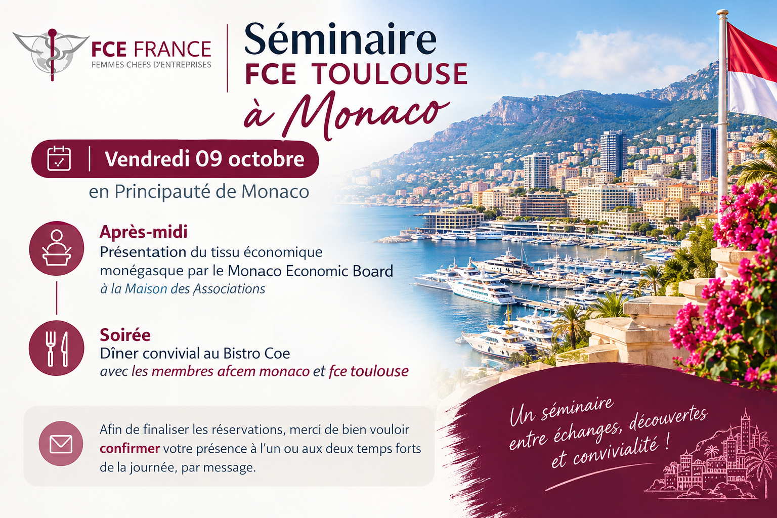 Séminaire FCE Toulouse à Monaco