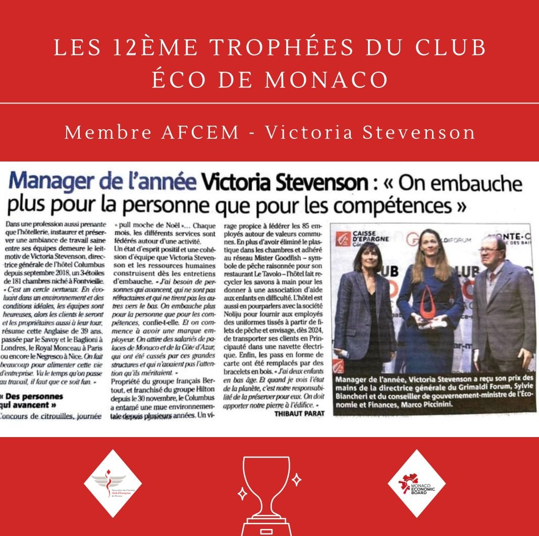 Les 12ème trophées du Club Éco de Monaco</a>