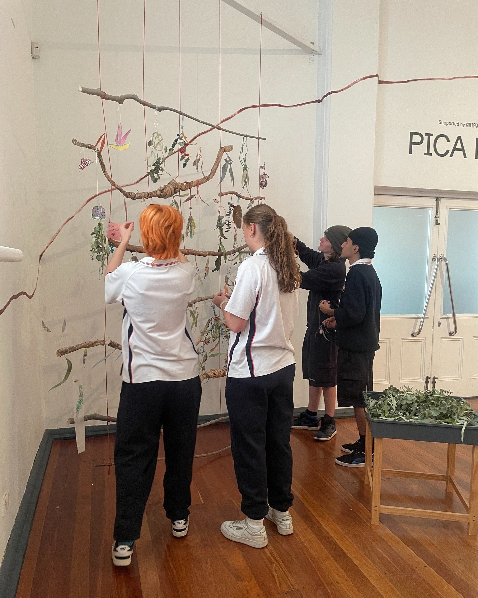 The Year 11 Visual Arts students recently enjoyed a whole day of gallery hopping in the city. Time was spent between the Perth Institute of Contemporary Art (PICA) and the Art Gallery of Western Australia (AGWA).
They viewed everything from a Renoi
