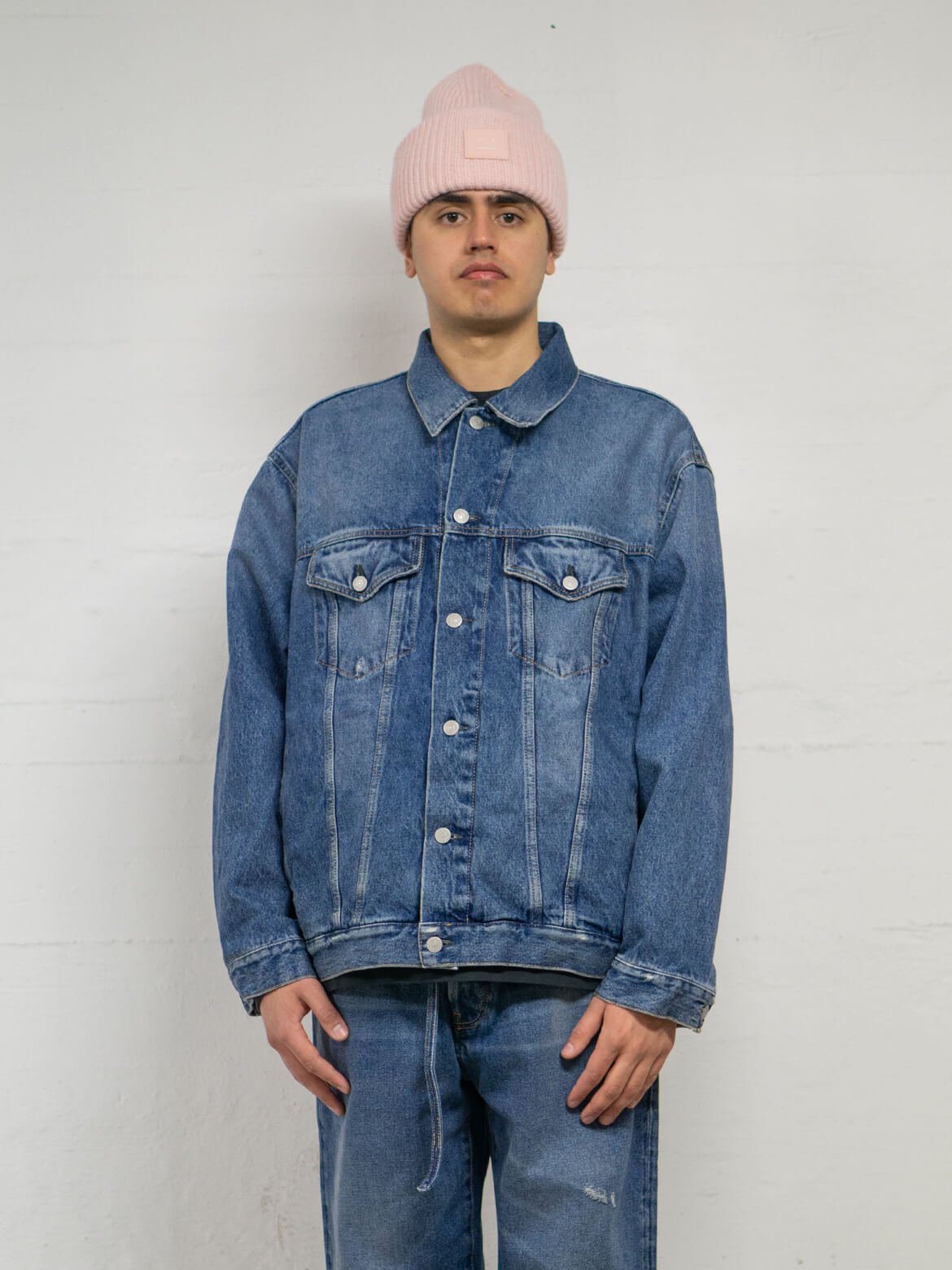 Acne Studios Mid Blue Relaxed Denim Jacket FN-MN-OUTW000690 — Selvage