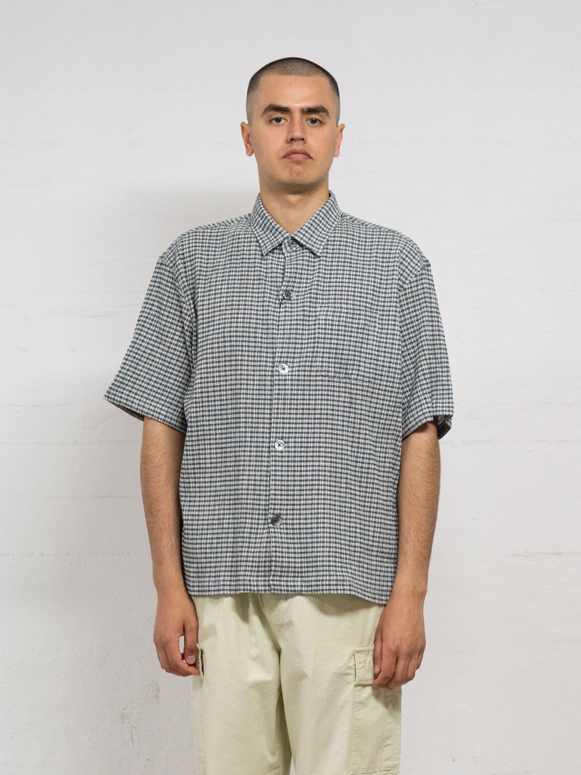 stussy 23ss WRINKLY GINGHAM SS SHIRTシャツ - シャツ