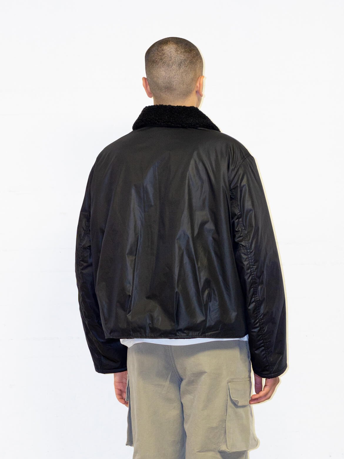 Our Legacy Black Wax Mirage Tech Grizzly Jacket — Selvage