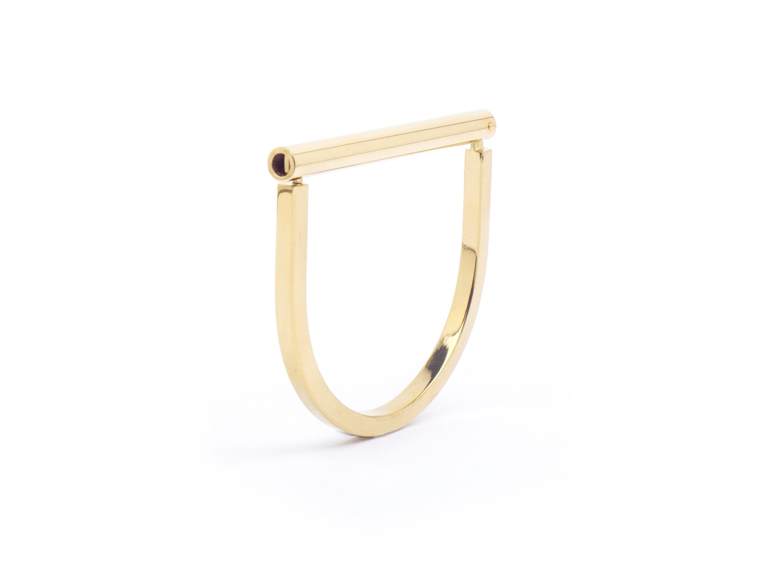 Gold plated brass bracelet - Collection Demi-Cercle Pascaline Viraben (1)