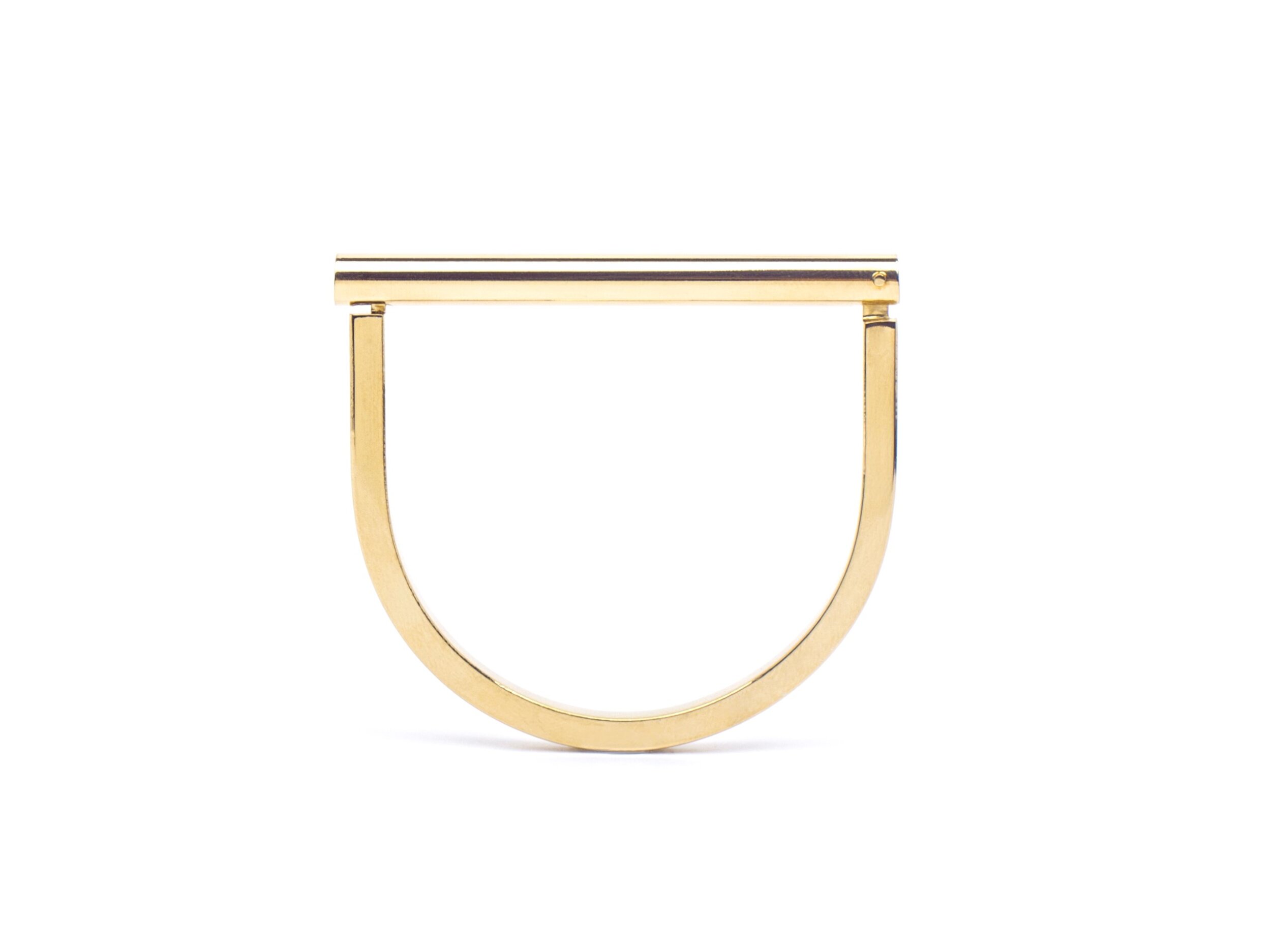 Gold plated brass bracelet - Collection Demi-Cercle Pascaline Viraben (1)