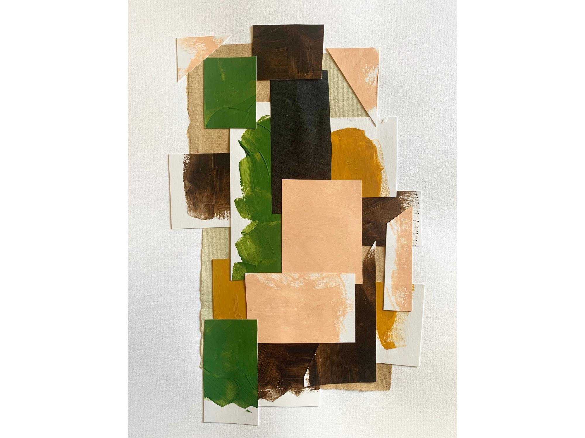Collage n°6 by Caroline Leseur - with frame