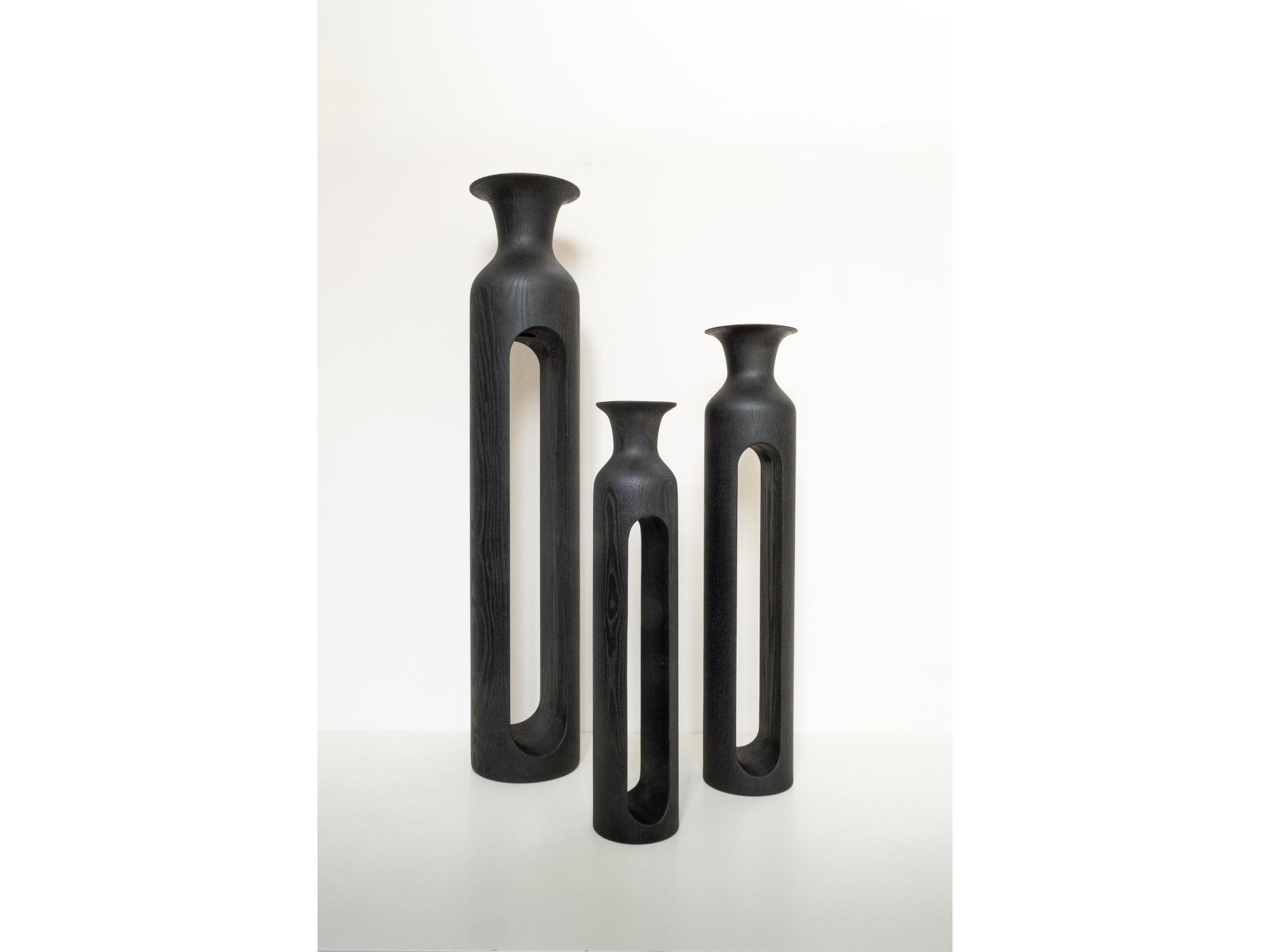 Vases Bettoïa , Grande prairie, coloris noir profond - Alexandre Labruyère
