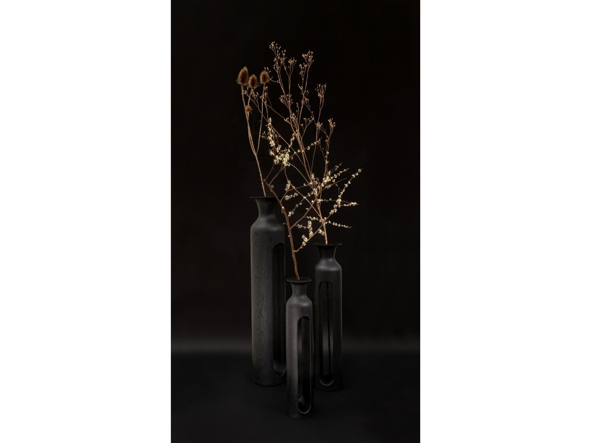 Vases Bettoïa , Grande prairie, coloris noir profond - Alexandre Labruyère