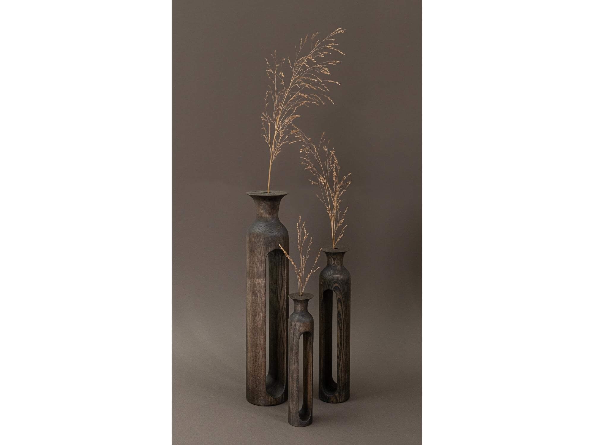 Vases Bettoïa , Petite Prairie frêne fumé - Alexandre Labruyère