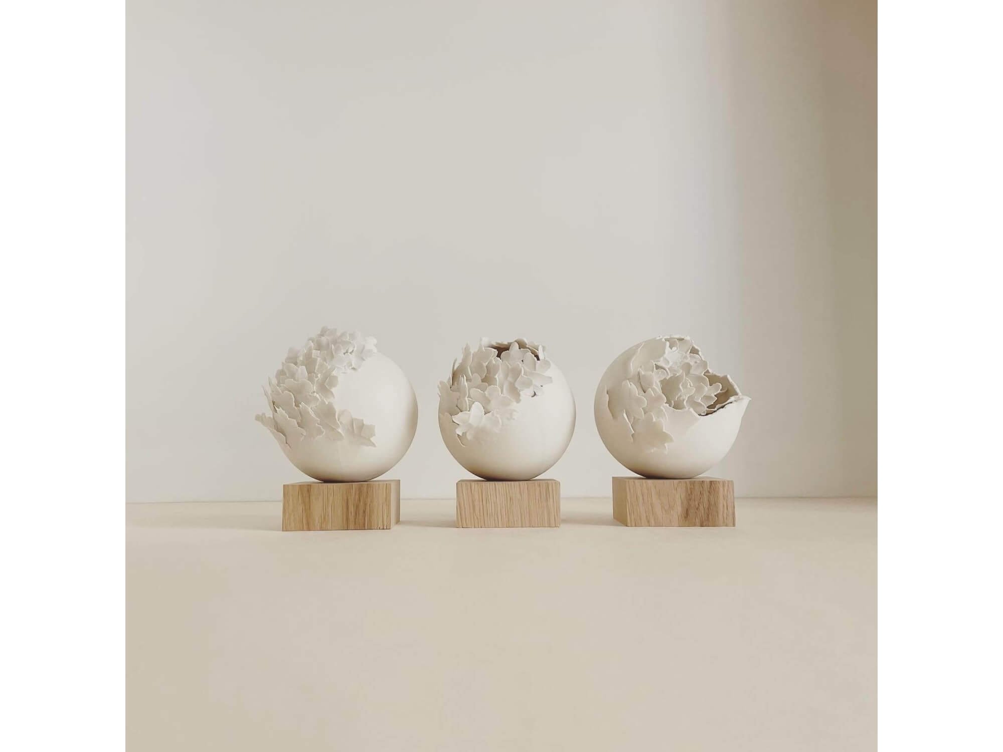 Éphémères, Acte 1 | Trio de sculptures | Déborah Royaux (1)
