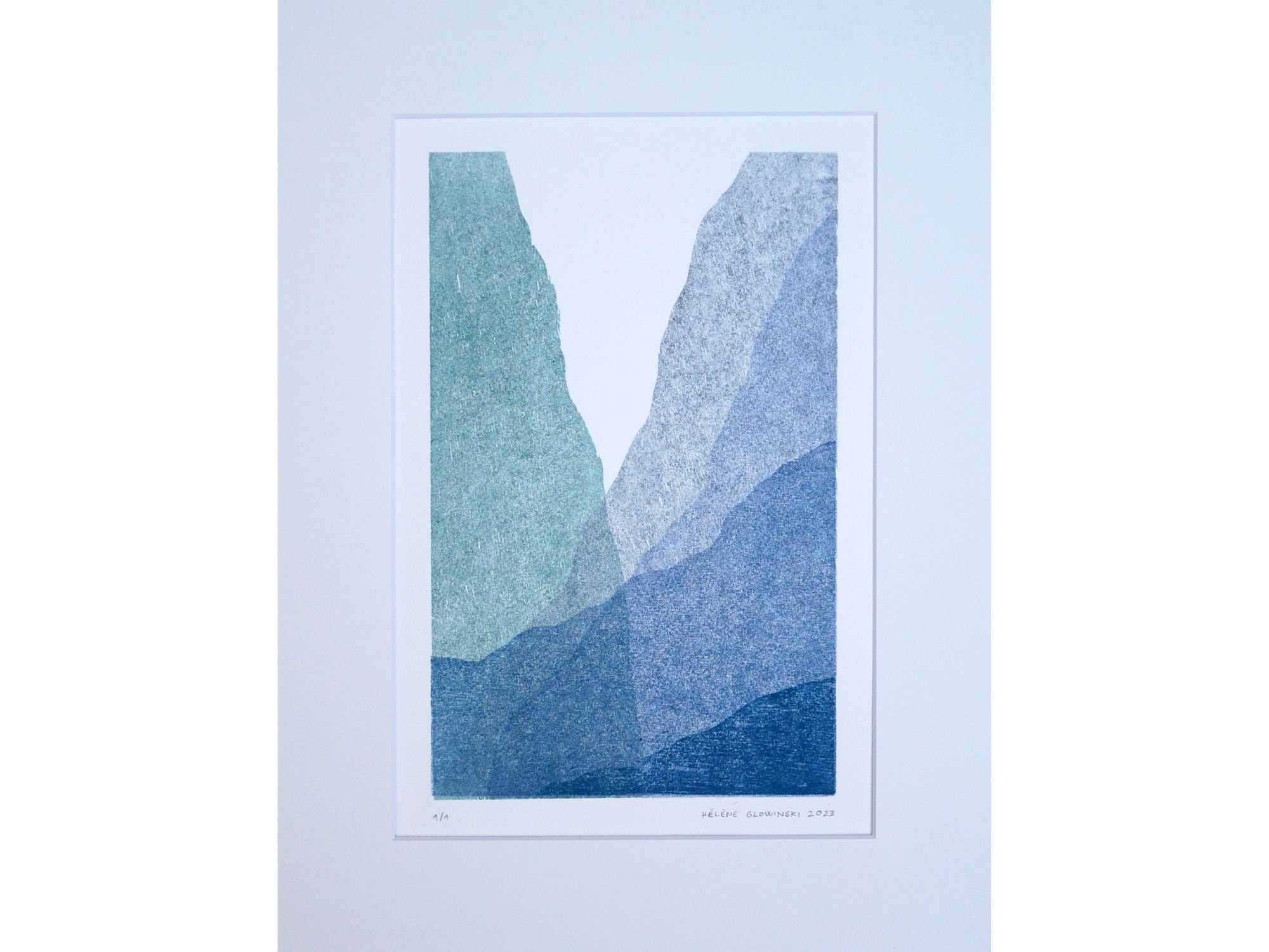 Variations en bleu, n°9 | Hélène Glowinski