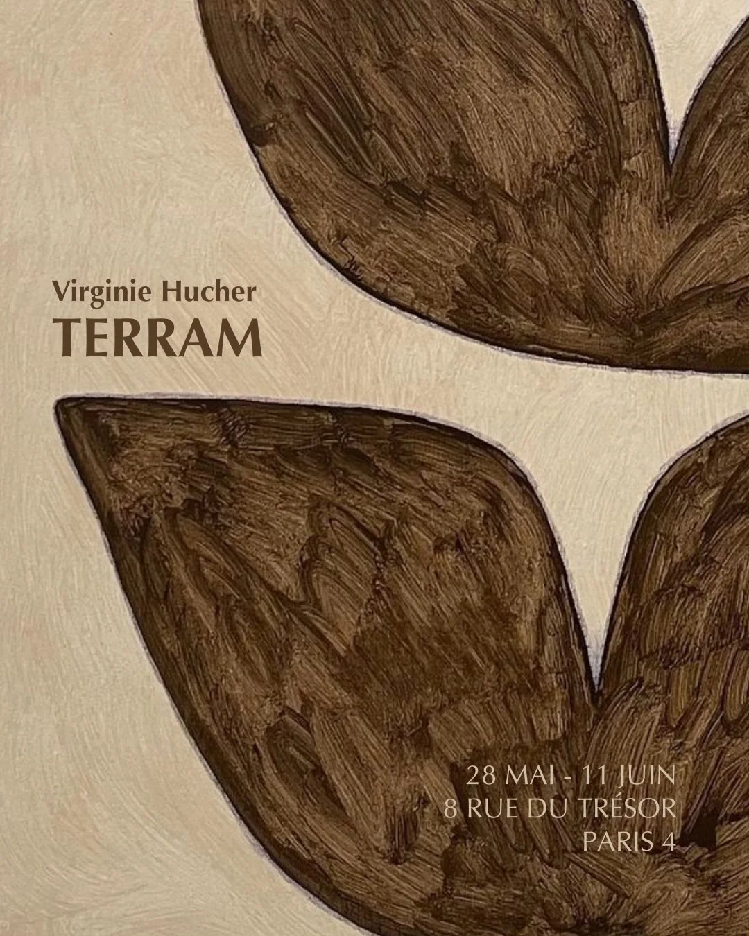 ⭐️ SAVE THE DATE ⭐️
Exposition TERRAM - Virginie Hucher

Nous sommes très heureuses de présenter pour la deuxième année consécutive, un nouveau solo show de notre artiste Virginie Hucher. 

TERRAM (Terre-âme) 