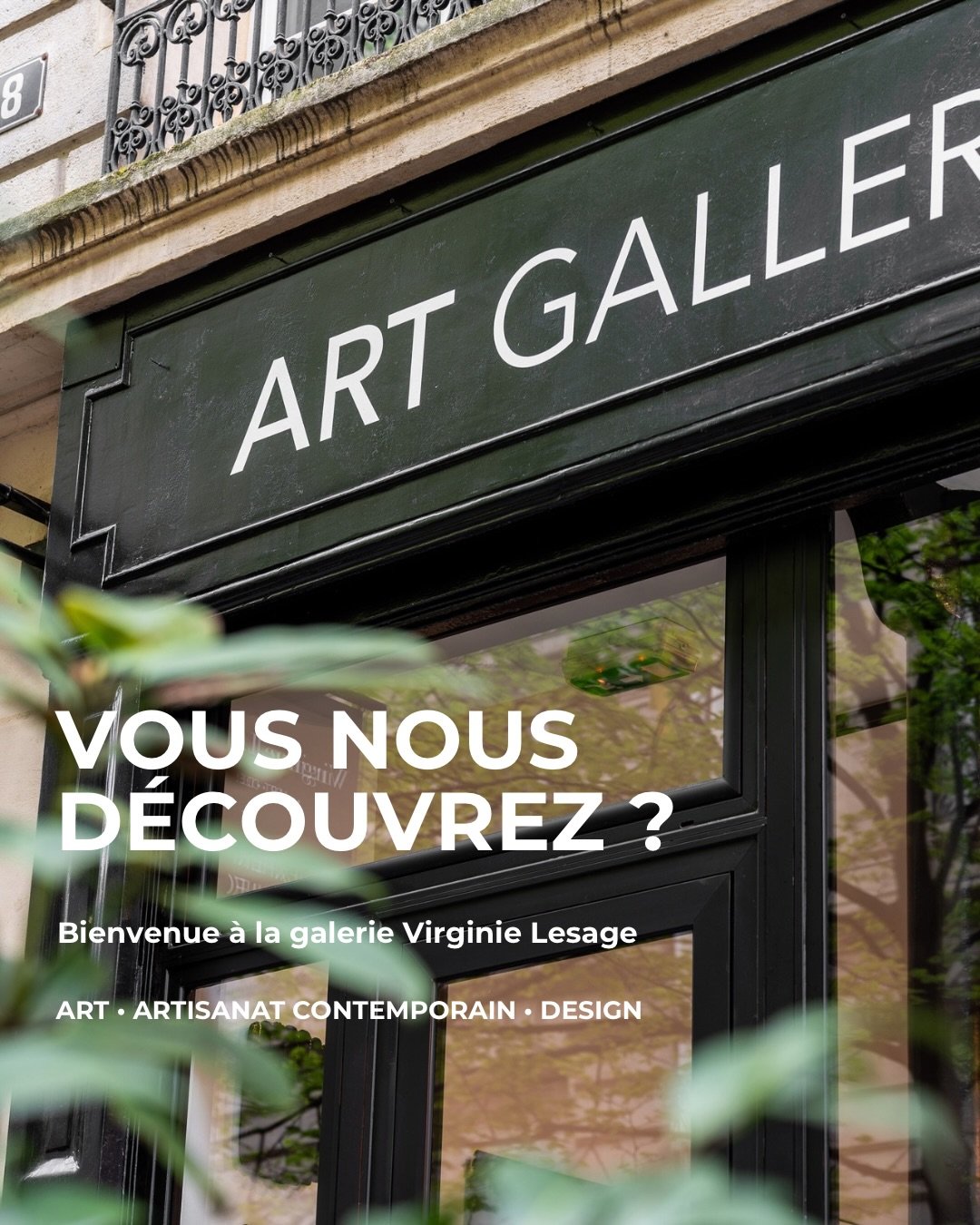 Bienvenue à la Galerie Virginie Lesage 

Fondée en 2021 et située au cœur du Marais à Paris, la galerie est aujourd’hui portée par Virginie Lesage et Catherine Paoli.

Ensemble, nous partageons une m&eci