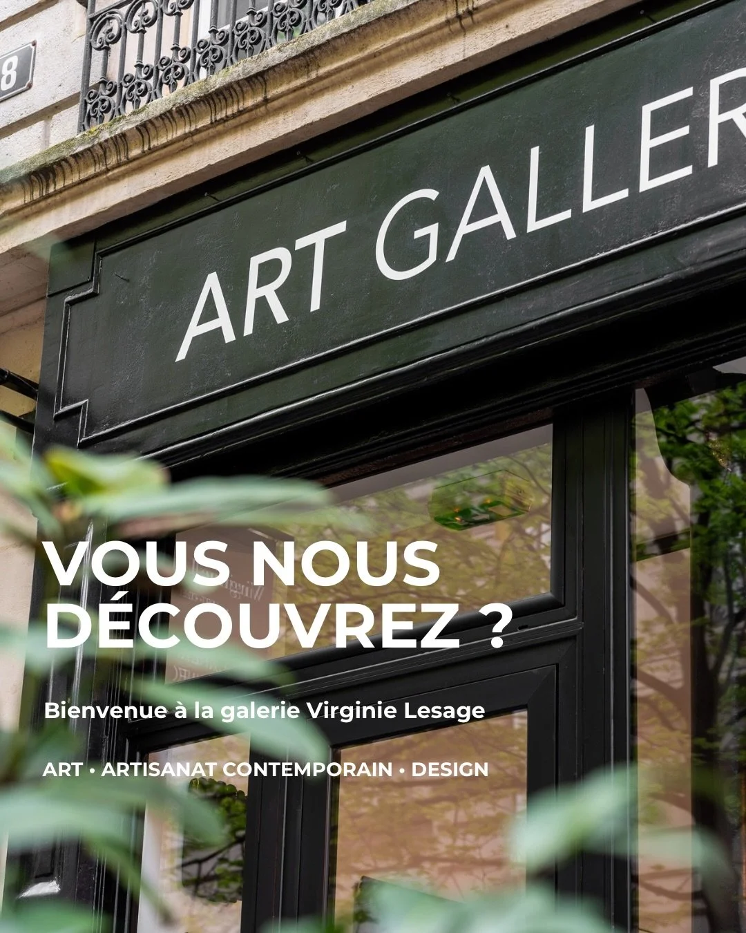 Bienvenue &agrave; la Galerie Virginie Lesage 

Fond&eacute;e en 2021 et situ&eacute;e au c&oelig;ur du Marais &agrave; Paris, la galerie est aujourd&rsquo;hui port&eacute;e par Virginie Lesage et Catherine Paoli.

Ensemble, nous partageons une m&eci